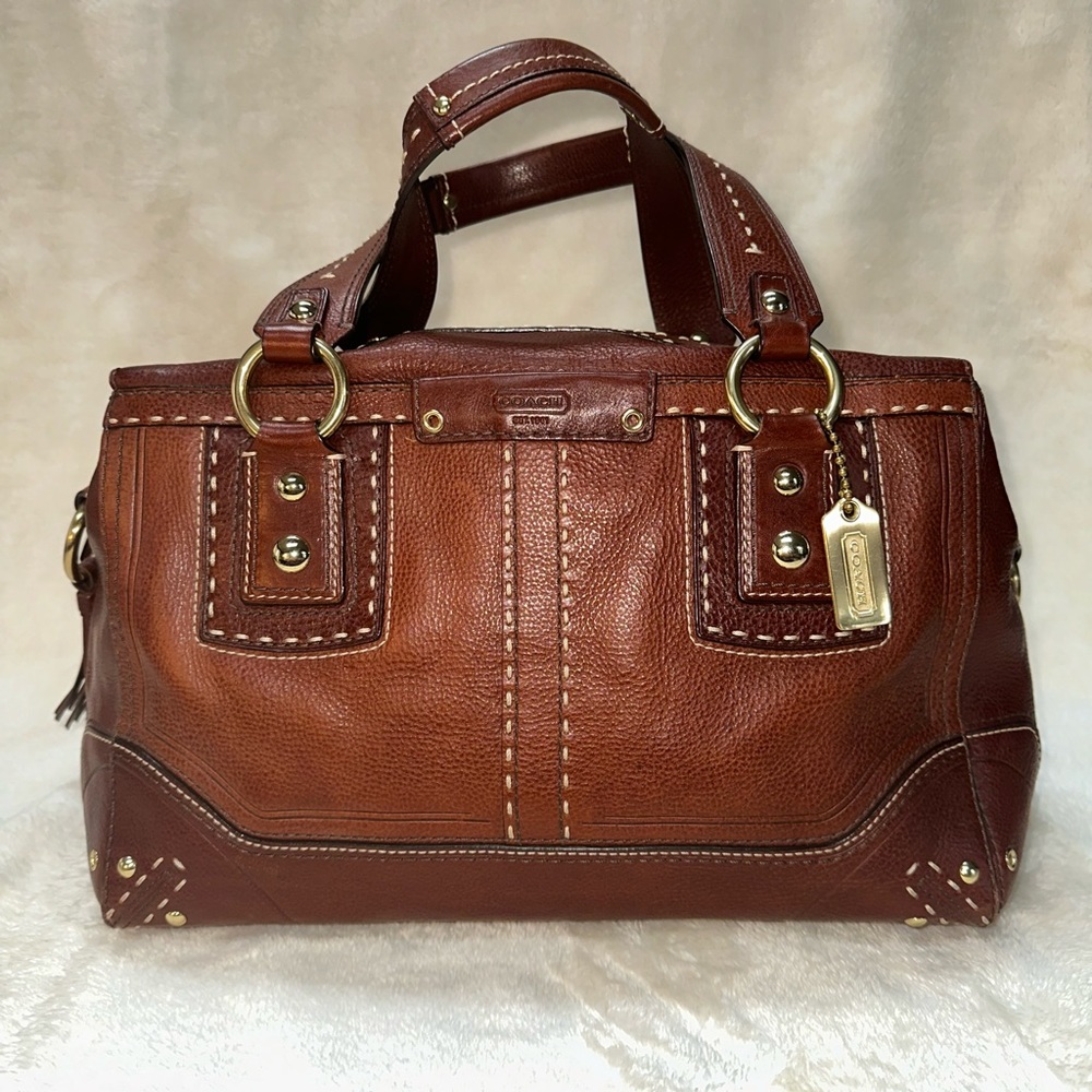EUC Coach Hamptons Leather Satchel Style Number 10555